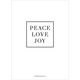Peace Love Joy Gold Foil Holiday Photo Cards Image 3 of 5